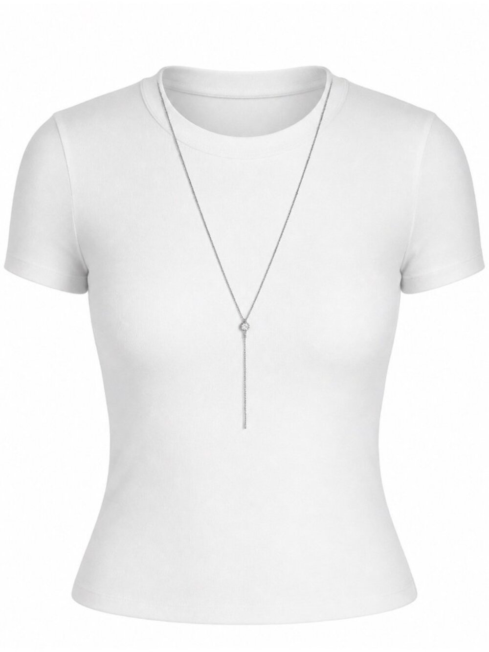 Laundry Shelli Segal Dainty SilvertoneChain  34" Long Statement Necklace NEW $35